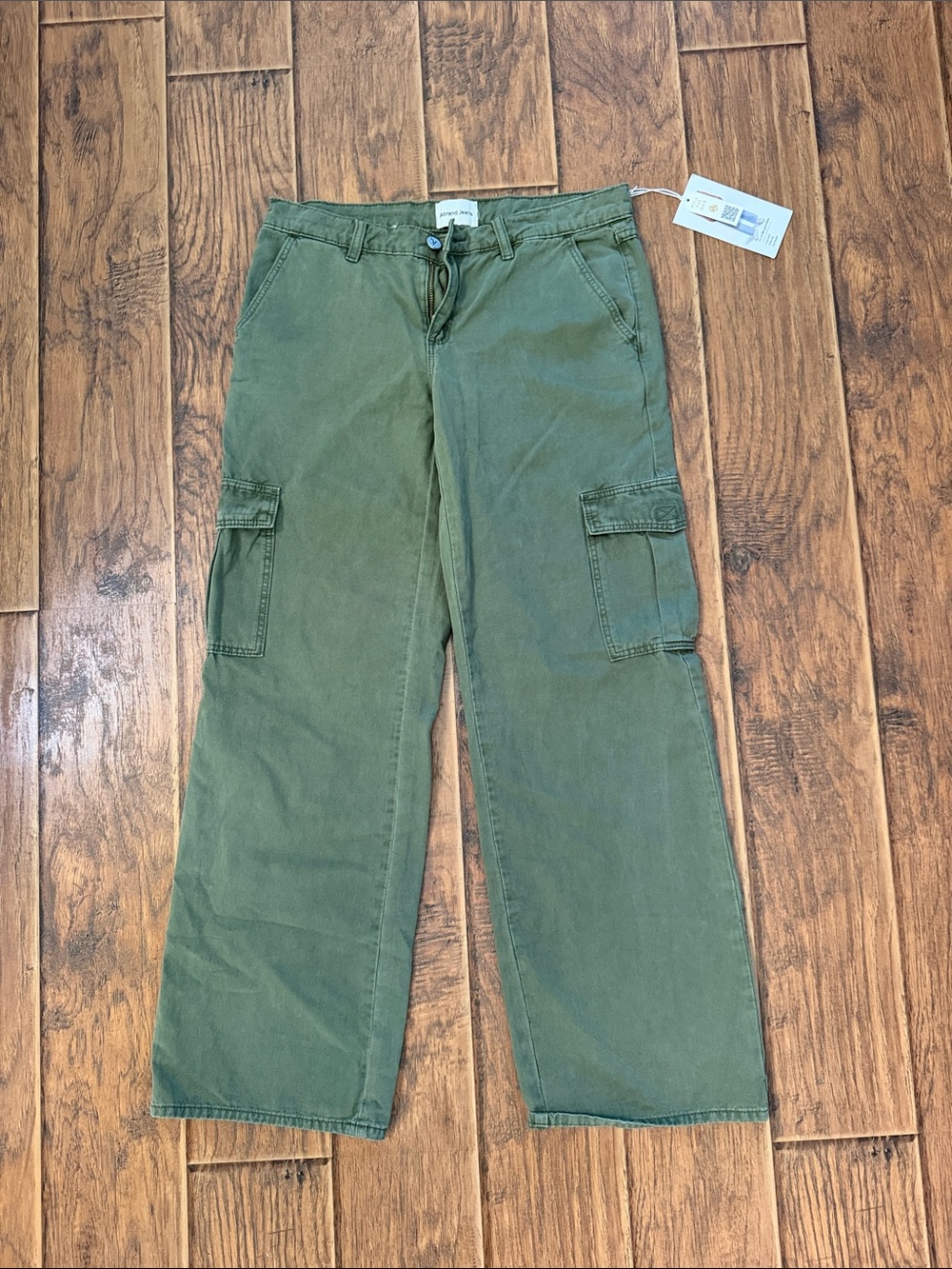 Abrand Olive Green Cargo Pants